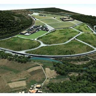 Una simulazione del lavoro compiuto, dove sono visibili le 5 collinette rinverdite