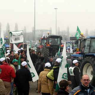Uno dei momenti in cui la protesta dei Cobas era accesissima