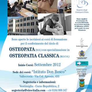 La locandina dei corsi