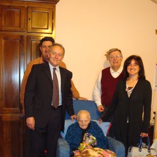 Peveragno, la visita a Maria Dalmasso (100 anni compiuti il 21 dicembre)