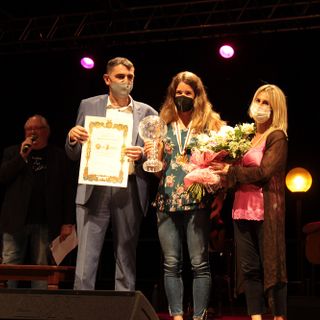 Marta Bassino sul palco di Fossano