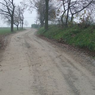 Tratto di strada interessato dai lavori