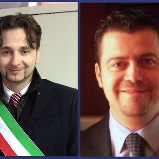 Il sindaco Nova ed il capogruppo d'opposizione Amorisco