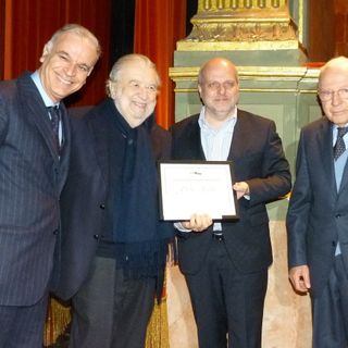 In foto da sinistra: Massimo Corrado, Pupi Avati, Maurizio Marello e Giacomo Oddero