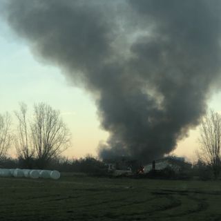 Mondovì: a fuoco una cascina di strada dei Bertoni