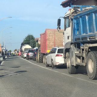 La coda originatasi a seguito dell'incidente