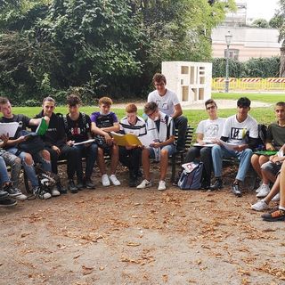 Lezione outdoor per gli studenti geometri dell'Istituto Bianchi-Virginio di Cuneo