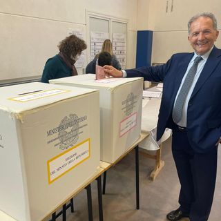 Elezioni, ha votato Marco Perosino, candidato alla Camera nelle fila di Forza Italia