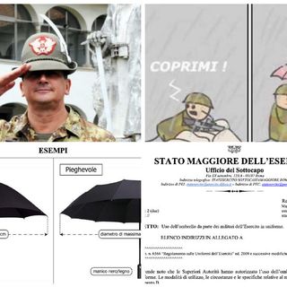 Arriva l’ombrello per i militari in divisa: la rete si scatena per il provvedimento dello Stato Maggiore dell’Esercito Arriva l’ombrello per i militari in divisa: la rete si scatena per il provvedimento dello Stato Maggiore dell’Esercito