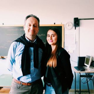 Il professor Conterno con Alessia Alessandrini