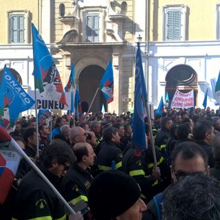 La protesta a Roma