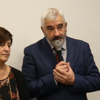 Il sindaco di Peveragno Paolo Renaudi e la vicesindaco Vilma Ghigo