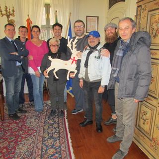 Le renne del Natale solidale di Bra arrivano in Comune