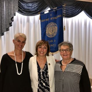 Da sinistra Ingrid Brizio, la Presidente Maria Grazia Versiglia e Sabina Osmic’