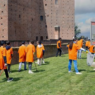 Un gruppo di partecipanti a Spazzamondo di Fossano