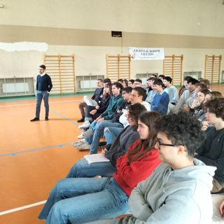 Gli studenti durante l'incontro ADMO