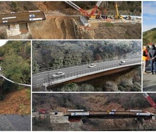 A distanza di 88 giorni dal crollo, oggi l'inaugurazione del viadotto Madonna del Monte sulla A6 Torino-Savona