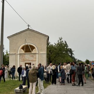 A Vicoforte l'opera luminosa "Miracle" dell'albese Emilio Ferro inaugura il progetto"Landandart"