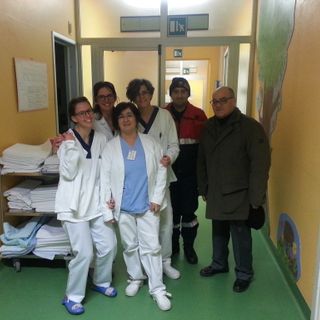Associazione Nazionale Carabinieri in visita al reparto Pediatria dell'ospedale di Savigliano