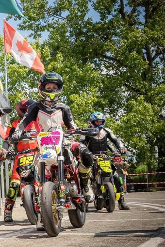 Francesca Cagna prima del via Francesca Cagna prima del via