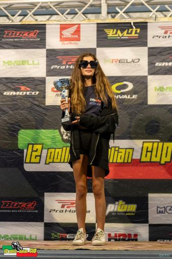 Pit Bike: Francesca Cagna prima tra le Lady a Pomposa Pit Bike: Francesca Cagna prima tra le Lady a Pomposa