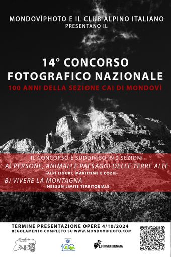 Il 14° concorso MondoviPhoto sarà dedicato ai cento anni della sezione CAI Mondovì Il 14° concorso MondoviPhoto sarà dedicato ai cento anni della sezione CAI Mondovì