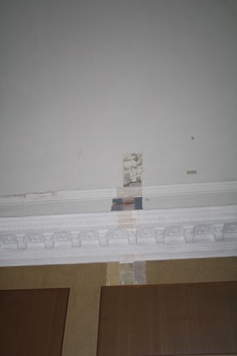 I dipinti sulla volta, rinvenuti a Racconigi, nella sala consiliare