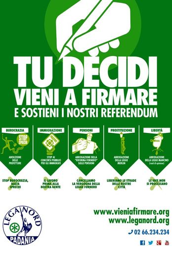 Sabato 12 aprile “vieni a firmare, tu decidi” arriva a Brossasco