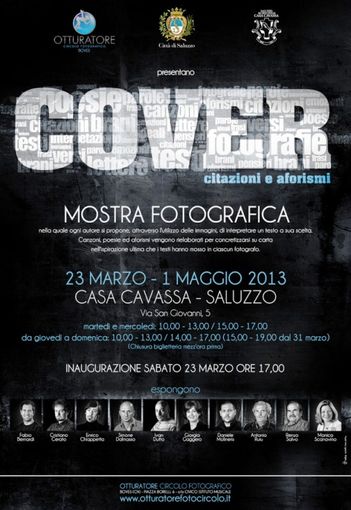 “Cover. Citazioni e aforismi”: mostra fotografica a Casa Cavassa di Saluzzo