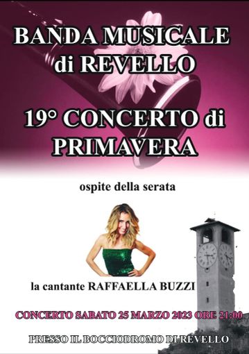 Revello, la Banda Musicale del paese protagonista del 19° Concerto di Primavera