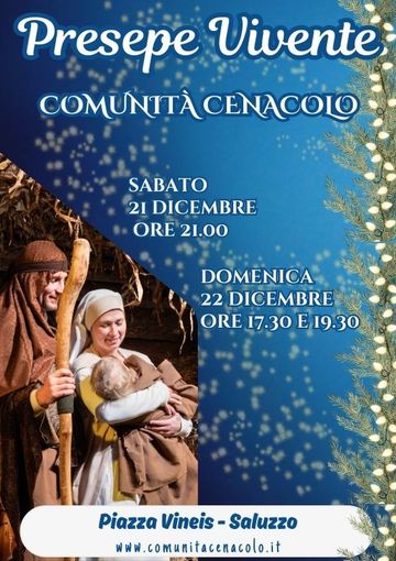 La locandina del Presente vivente della Comunità Cenacolo sabato e domenica a Saluzzp La locandina del Presente vivente della Comunità Cenacolo sabato e domenica a Saluzzp