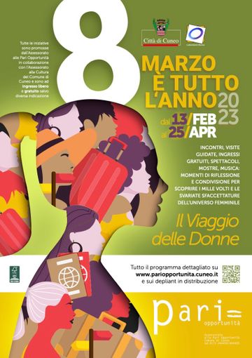 L'8 Marzo a Cuneo: il "viaggio delle donne" in trenta eventi promossi da Comune e associazioni