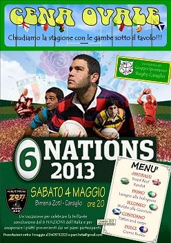 Cena ovale a Caraglio sabato 4 maggio