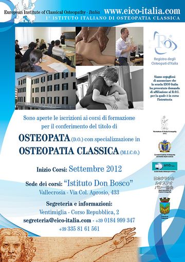 La locandina dei corsi