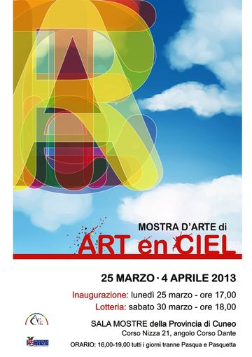 Cuneo, collettiva di "Art en Ciel", nella Sala Mostre della Provincia