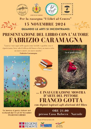 Narzole ospita l'incontro con lo scrittore Fabrizio Caramagna Narzole ospita l'incontro con lo scrittore Fabrizio Caramagna