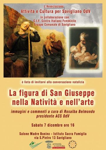 A Savigliano la conversazione natalizia "La figura di San Giuseppe nella Natività e nell’arte"