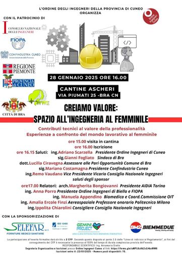 Ordine degli ingegneri di Cuneo: "Creiamo valore dando spazio alla professionalità femminile"