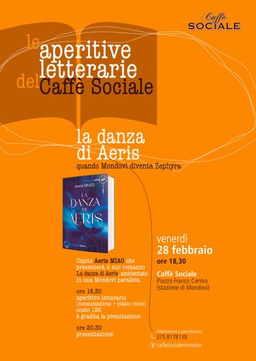 A Mondovì si presenta il libro di Aeris Miao "La danza di Aeris" A Mondovì si presenta il libro di Aeris Miao "La danza di Aeris"