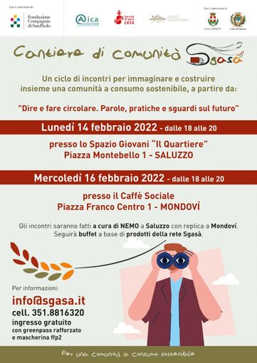 Nuovi appuntamenti con Sgasà a Saluzzo e Mondovì