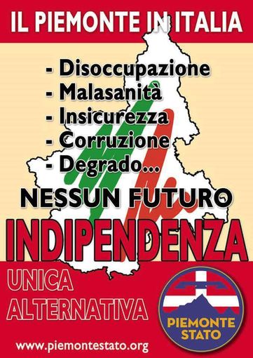 Il "Drapò Piemonteis" in piazza a Carrù per dire che “non vogliamo essere le comparse del destino nostro e dei nostri figli ai piedi del Monviso”