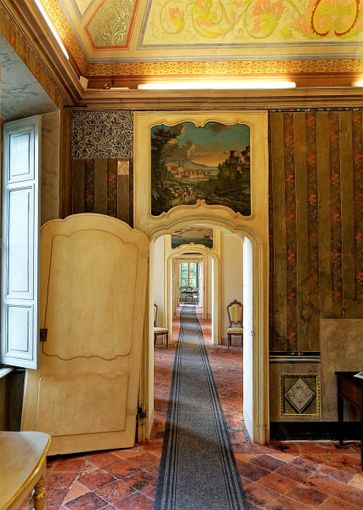 L'interno del castello di Rocca de' Baldi