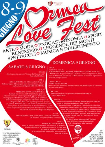Ormea, al via il Love Fest