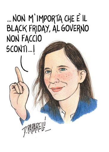 Il Black Friday del Governo nella vignetta di Danilo Paparelli
