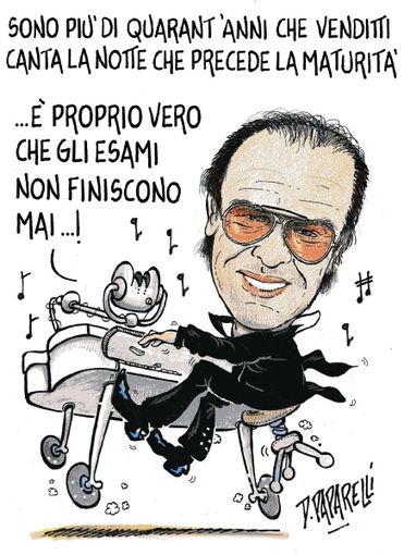 "Notte prima degli esami", la vignetta di Danilo Paparelli