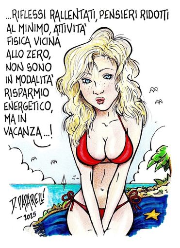 Al lavoro, ma in "vacanza"... la nuova vignetta di Danilo Paparelli Al lavoro, ma in "vacanza"... la nuova vignetta di Danilo Paparelli