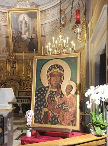 Icona della Madonna Nera di Częstochowa al Santuario antico - foto di Stefano Tibaldi