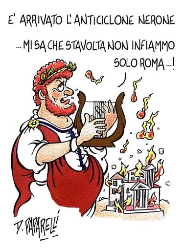 Ondata di caldo con l'anticiclone Nerone