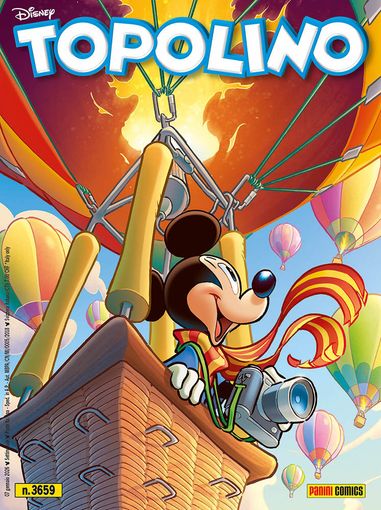 Le mongolfiere di Mondovì protagoniste sul numero 3.659 di Topolino Le mongolfiere di Mondovì protagoniste sul numero 3.659 di Topolino