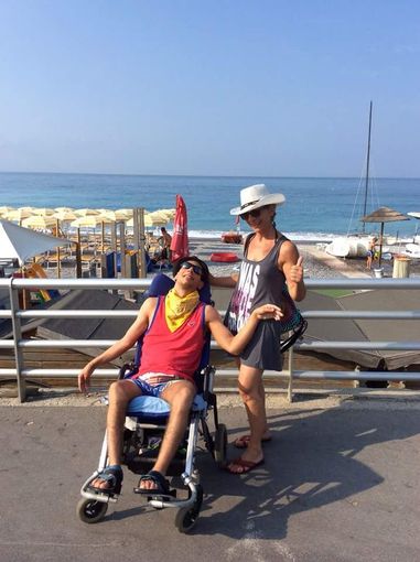 Federico con la mamma Paola